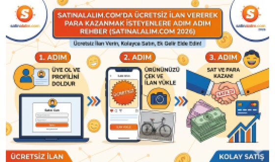 Ücretsiz İlan Vererek Para Kazanmak İsteyenlere Adım Adım Rehber (Satinalalim.com 2026)